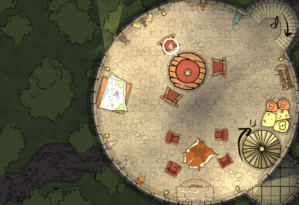 Mapa de la torre en Arcane Moon