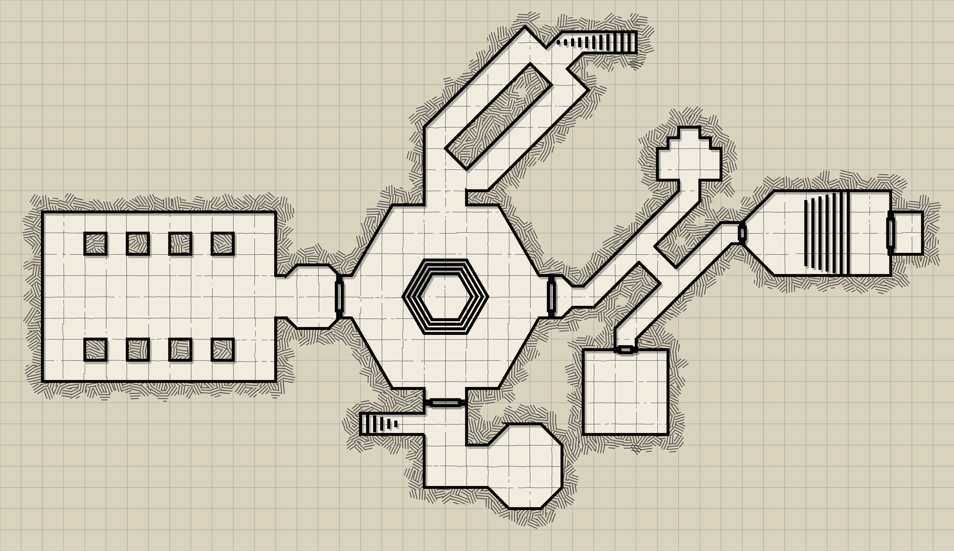 Final version of the dungeon map